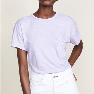 Rag & Bone/JEAN Vintage Pocket Tee in Pale Lilac